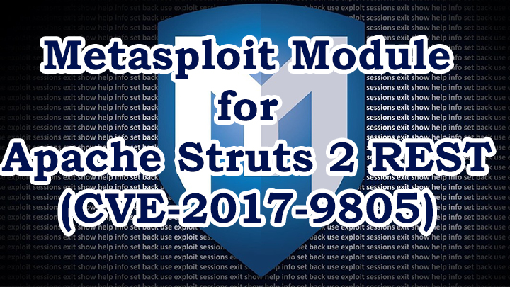 Set up Metasploit Module for Apache Struts 2 REST ( CVE-2017-9805 POC )