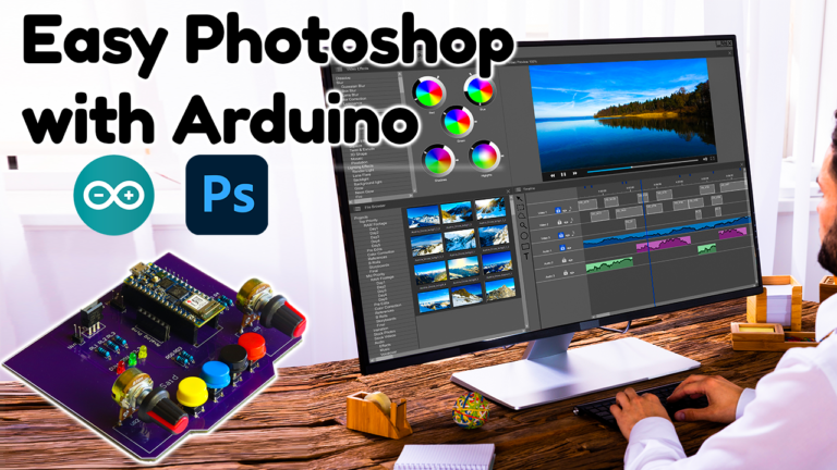 DIY Photoshop Editing Console using Arduino Nano RP 2040 | Easier than you Think!
