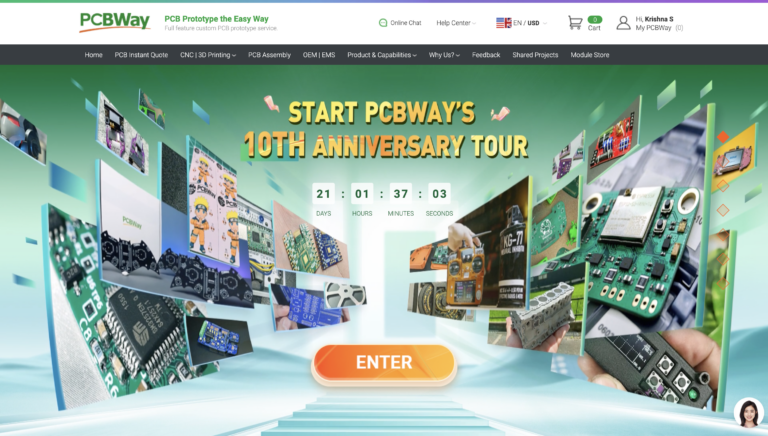 10 Years of PCBWay: Enter to Win Amazing Prizes!